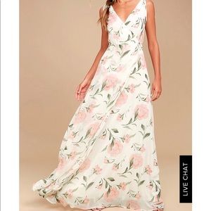 Lulus Romantic Possibilities Floral Print Maxi